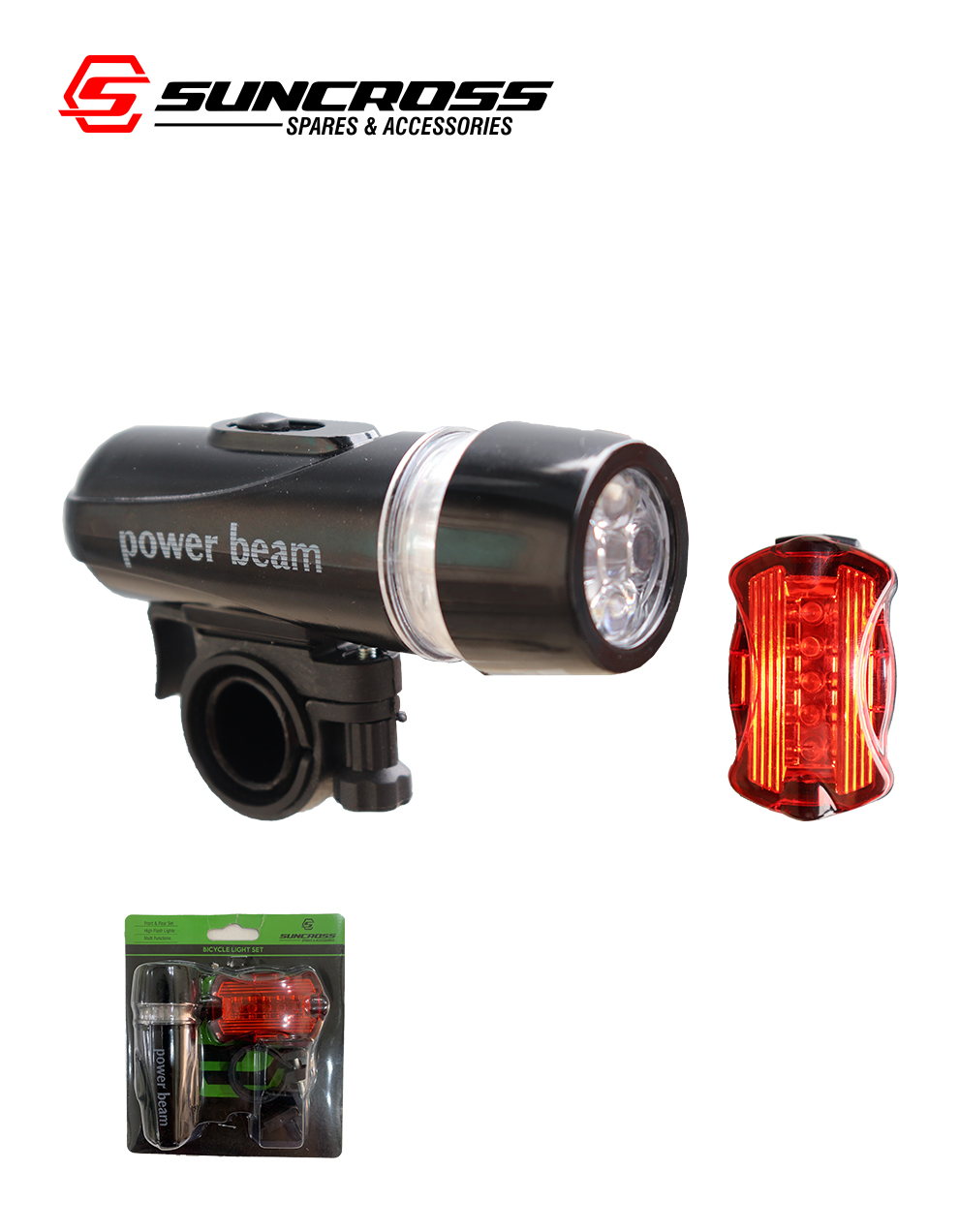 Power beam discount light for cycle